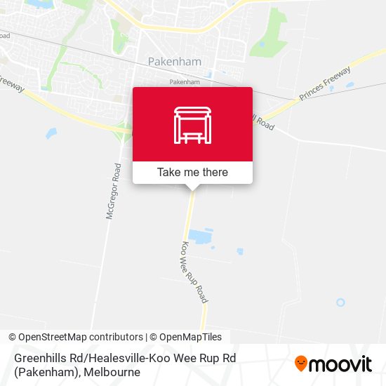 Greenhills Rd / Healesville-Koo Wee Rup Rd (Pakenham) map