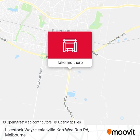 Livestock Way / Healesville-Koo Wee Rup Rd map