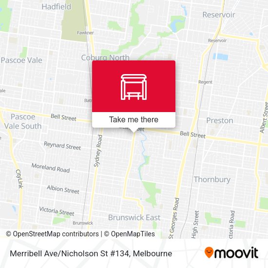 Merribell Ave / Nicholson St #134 map