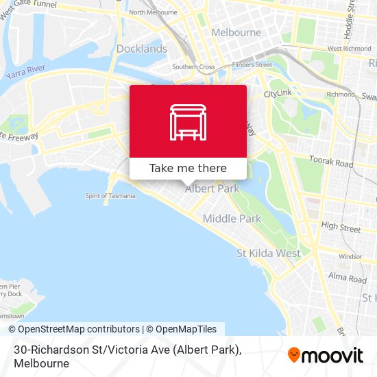 30-Richardson St / Victoria Ave (Albert Park) map