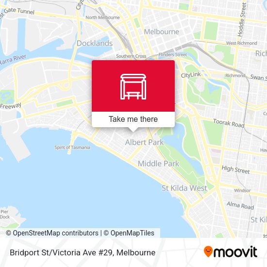 Mapa 29-Bridport St / Victoria Ave (Albert Park)