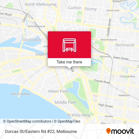 Dorcas St/Eastern Rd #22 map