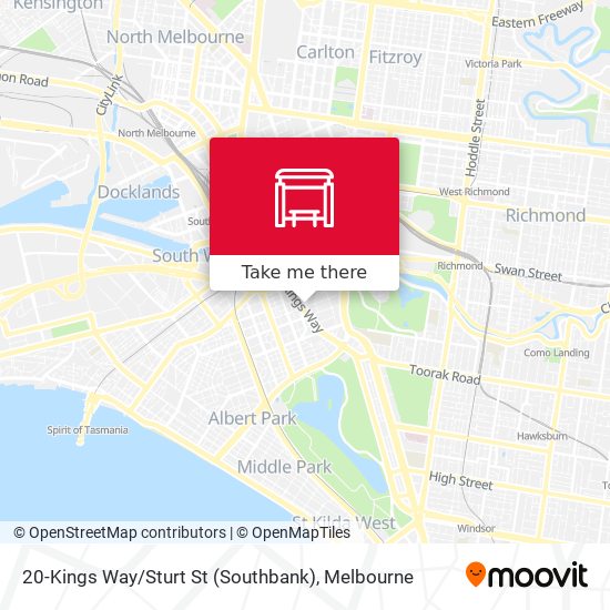 20-Kings Way / Sturt St (Southbank) map