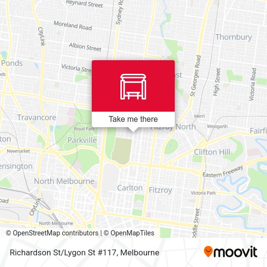 Richardson St/Lygon St #117 map