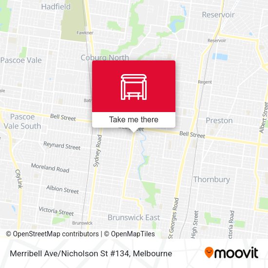 Merribell Ave / Nicholson St #134 map