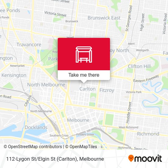 112-Lygon St / Elgin St (Carlton) map