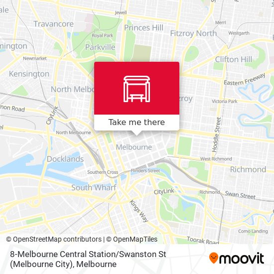 8-Melbourne Central Station / Swanston St (Melbourne City) map