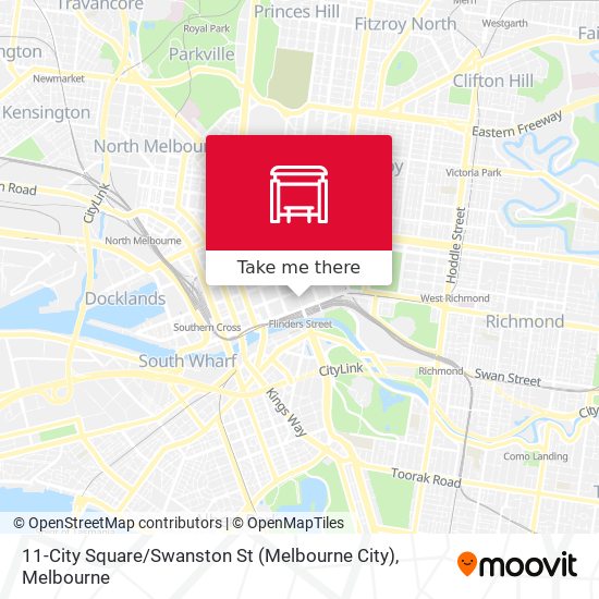 Mapa 11-City Square / Swanston St (Melbourne City)