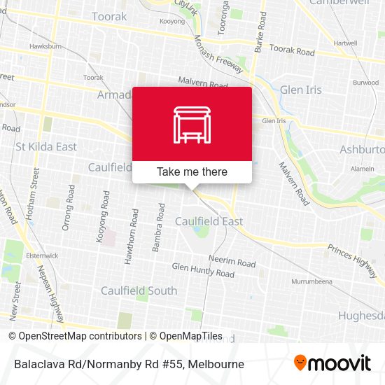 Balaclava Rd/Normanby Rd #55 map