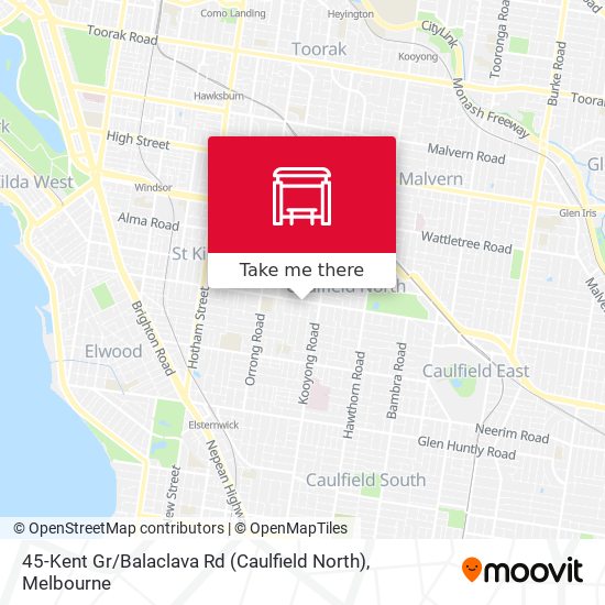 45-Kent Gr / Balaclava Rd (Caulfield North) map