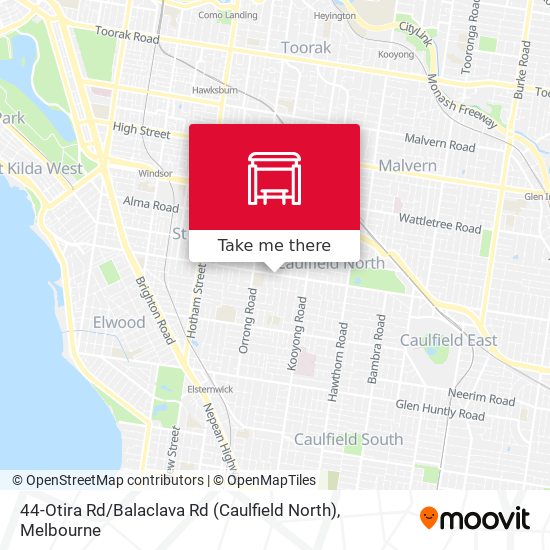 Mapa 44-Otira Rd / Balaclava Rd (Caulfield North)