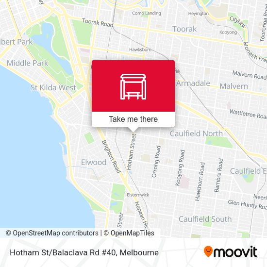 Hotham St/Balaclava Rd #40 map