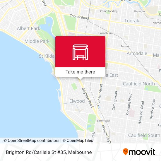 Brighton Rd/Carlisle St #35 map