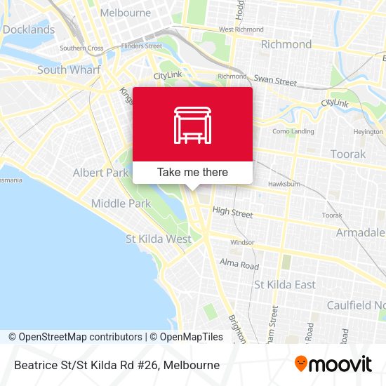 Beatrice St/St Kilda Rd #26 map