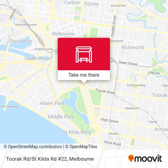 Toorak Rd/St Kilda Rd #22 map