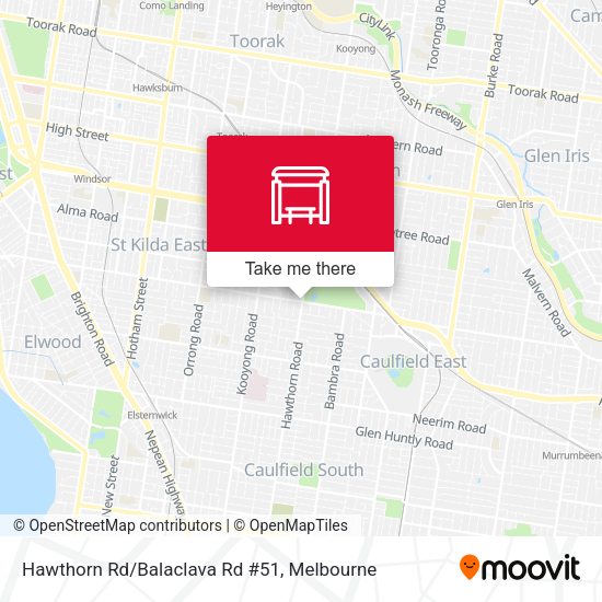 Hawthorn Rd/Balaclava Rd #51 map