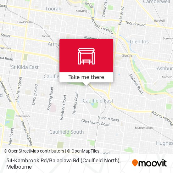 54-Kambrook Rd / Balaclava Rd (Caulfield North) map