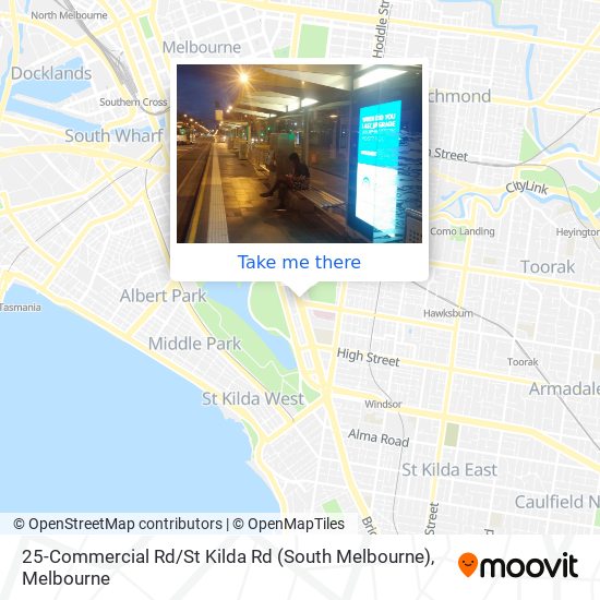 25-Commercial Rd / St Kilda Rd (South Melbourne) map