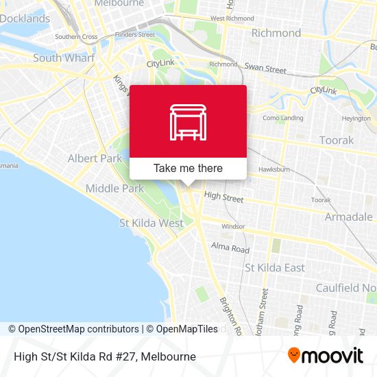 High St/St Kilda Rd #27 map