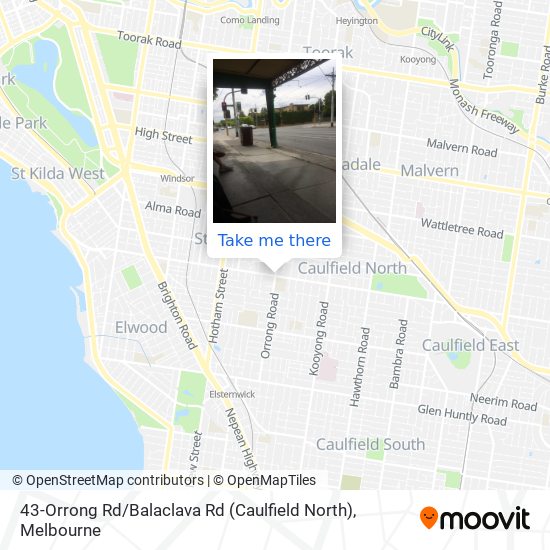 43-Orrong Rd / Balaclava Rd (Caulfield North) map