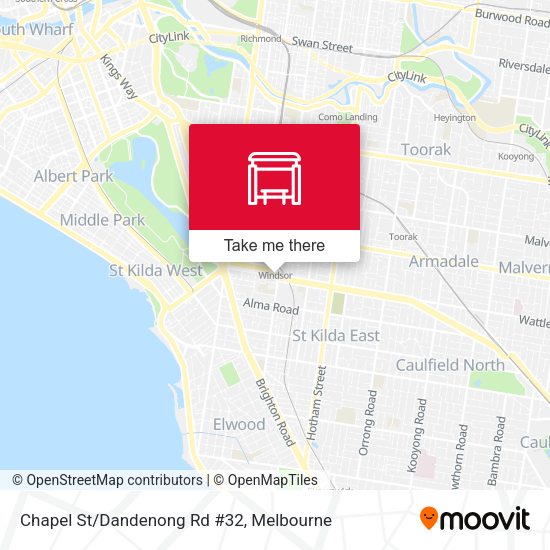 Chapel St/Dandenong Rd #32 map
