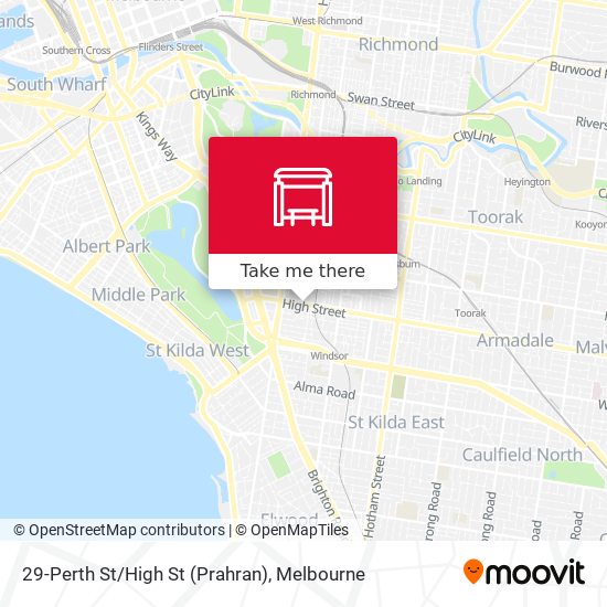 29-Perth St/High St (Prahran) map