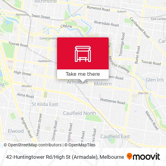 42-Huntingtower Rd / High St (Armadale) map