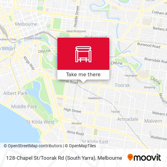 128-Chapel St / Toorak Rd (South Yarra) map