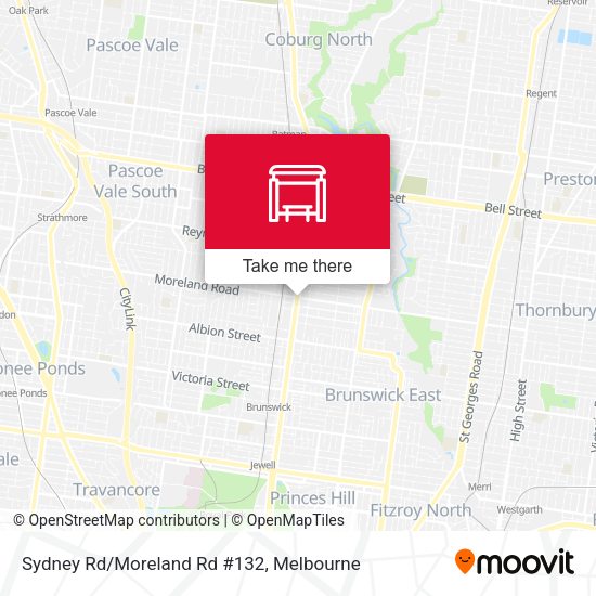 Sydney Rd/Moreland Rd #132 map