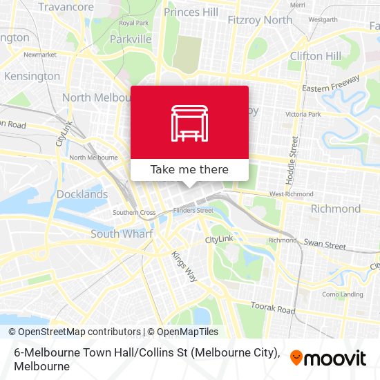 Mapa 6-Melbourne Town Hall / Collins St (Melbourne City)