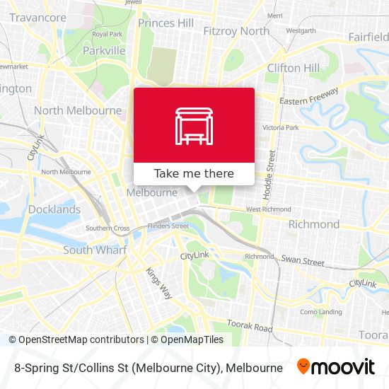Mapa 8-Spring St / Collins St (Melbourne City)