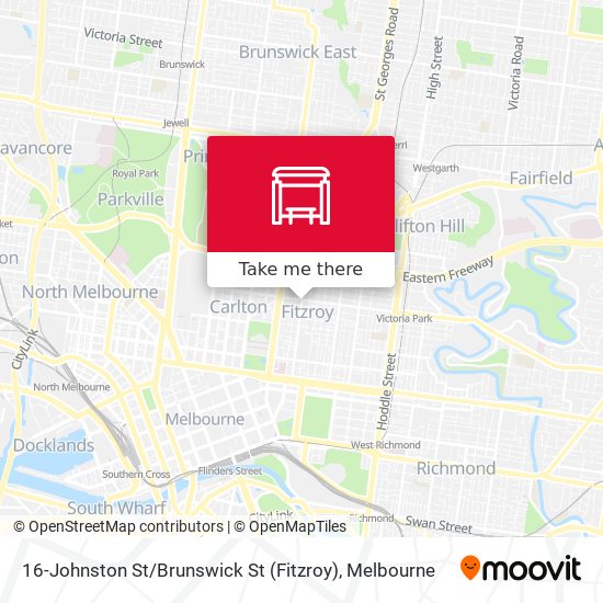 16-Johnston St / Brunswick St (Fitzroy) map