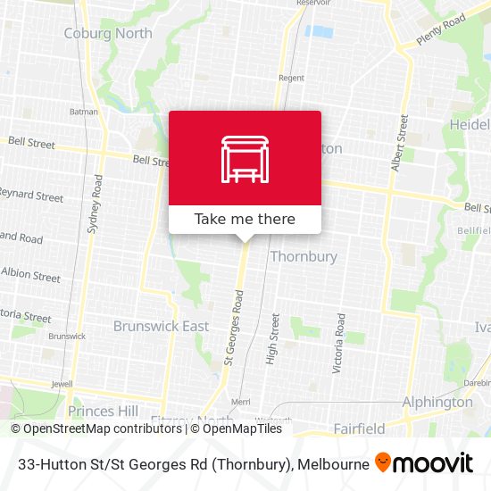 33-Hutton St / St Georges Rd (Thornbury) map