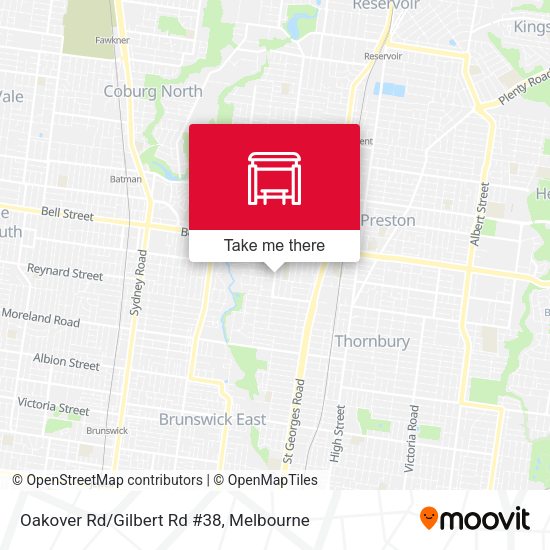 Oakover Rd/Gilbert Rd #38 map
