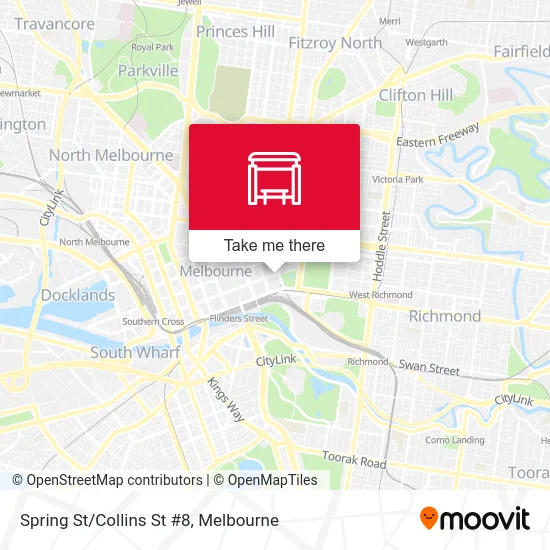 Mapa Spring St/Collins St #8