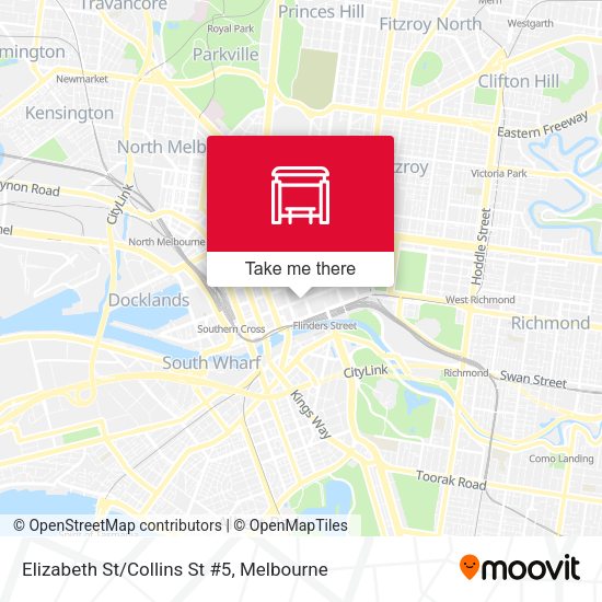 Elizabeth St/Collins St #5 map