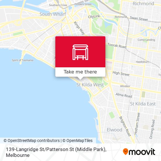 139-Langridge St / Patterson St (Middle Park) map