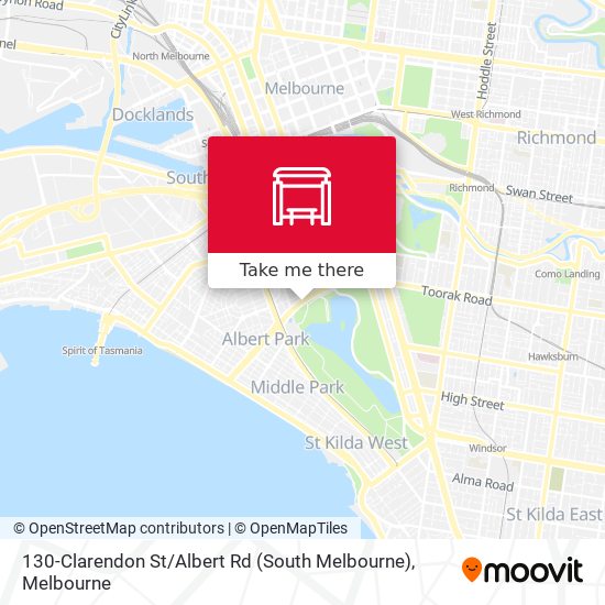 130-Clarendon St / Albert Rd (South Melbourne) map