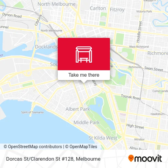 Dorcas St/Clarendon St #128 map