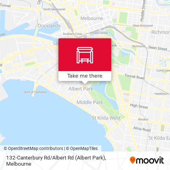 132-Canterbury Rd / Albert Rd (Albert Park) map