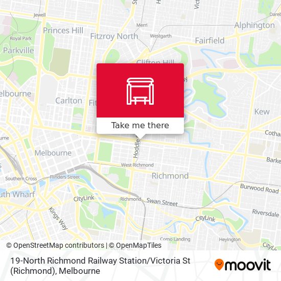19-North Richmond Railway Station / Victoria St map