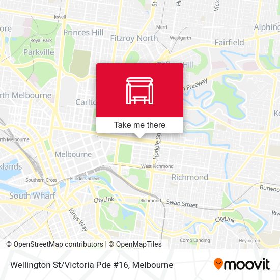 Wellington St/Victoria Pde #16 map