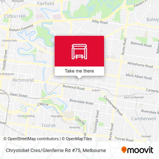 Chrystobel Cres / Glenferrie Rd #75 map
