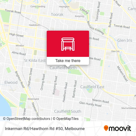 Mapa Inkerman Rd/Hawthorn Rd #50
