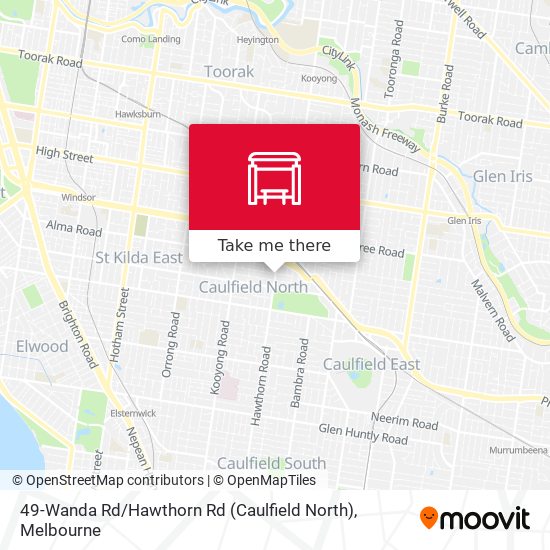 49-Wanda Rd / Hawthorn Rd (Caulfield North) map