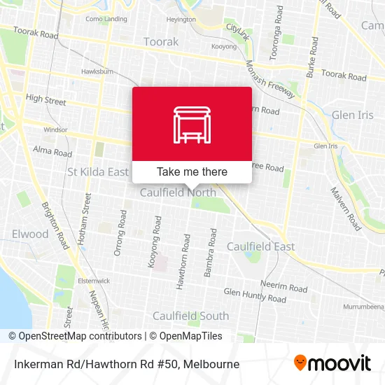 Mapa Inkerman Rd/Hawthorn Rd #50