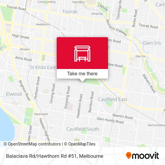 Balaclava Rd/Hawthorn Rd #51 map