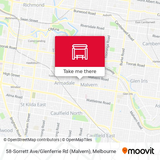 58-Sorrett Ave / Glenferrie Rd (Malvern) map