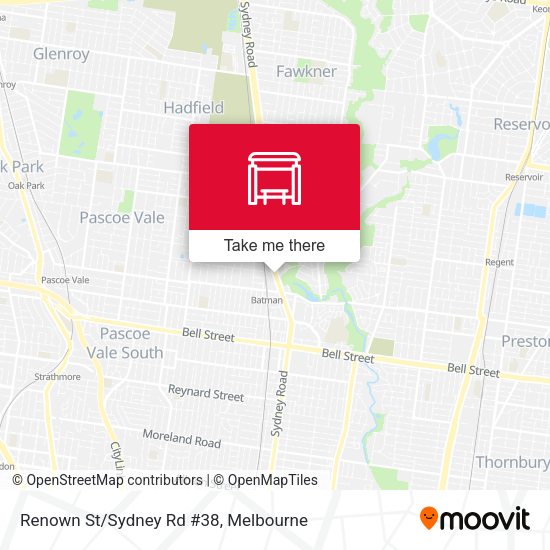 Renown St/Sydney Rd #38 map
