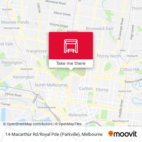 14-Macarthur Rd / Royal Pde (Parkville) map